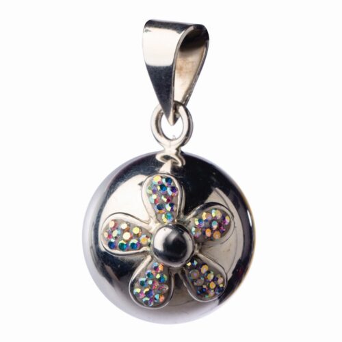 Bola - Silver with glitter flower - One size