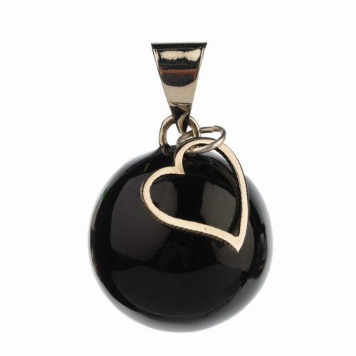 Bola - Black with heart charm - One size