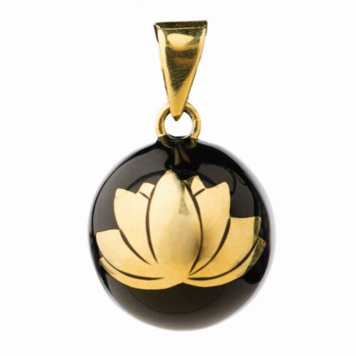 Bola - black with gold lotus - One size