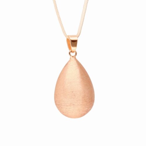 Bola - drop shape, brushed effect, in rose gold plating - One size