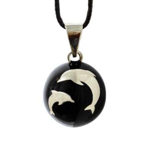 Bola - Black with Silver Dolphins